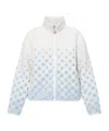 Casablanca Zippered Long-sleeved Casual Jacket In White