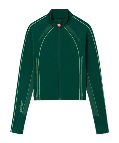 Casablanca Zip-up Performance Jacket In Green