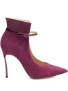 Casadei 100mm Blade Aurora Pumps In Purple