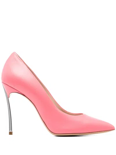 Casadei 100mm Blade Pumps In Pink