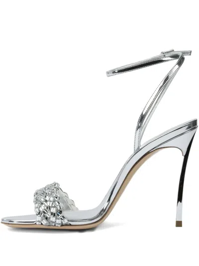 CASADEI 100MM INTERSTELLAR CRYSTAL-EMBELLISHED SANDALS