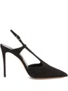 Casadei 100mm Julia Camoscio Pumps In Black