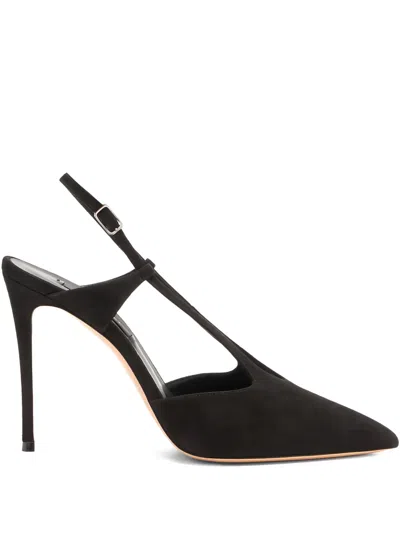 CASADEI 100MM JULIA CAMOSCIO PUMPS