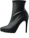 Casadei 100mm Leather Ankle Boots In Black