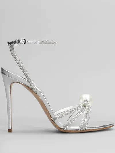 Casadei 100mm Michelle Sandals In 银色