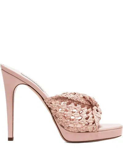 Casadei 100mm Michelle Sandals In Neutral