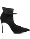 Casadei 100mm Pointed-toe Pumps In Black