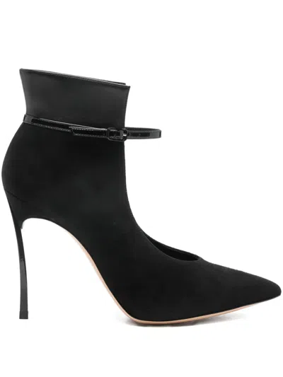 Casadei 100mm Pointed-toe Pumps In Black