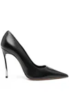 Casadei Sculpted-heel 110mm Leather Pumps In Black