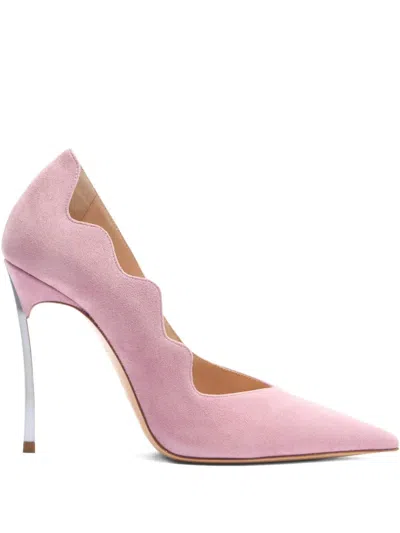 Casadei 100mm Superblade Pumps In Pink