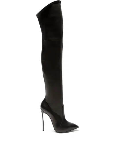 Casadei 115mm Blade Boots In Black