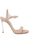 Casadei 115mm Blade V Celebrity Stiletto-heel Sandals In Pink