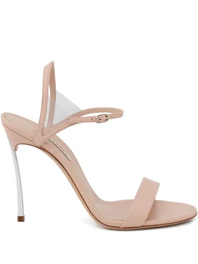 Casadei 115mm Blade V Celebrity Stiletto-heel Sandals In Pink