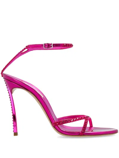 Casadei 120mm Alice Sandals In Pink