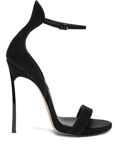 Casadei 120mm Ankle-strap Heeled Sandals In Black