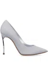 Casadei Sharp Pointed Toe Pump In Silver