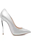 Casadei 120mm Pointed-toe Pumps In Silver