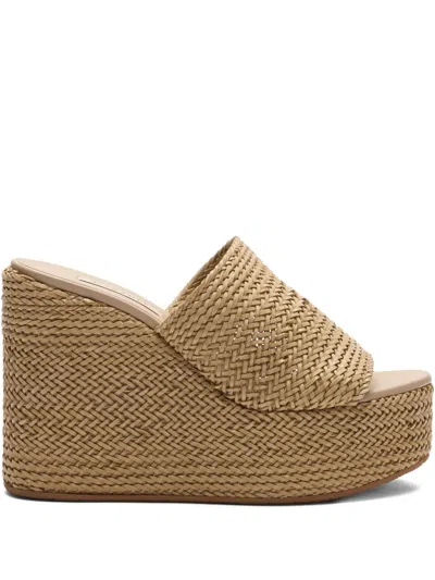 Casadei 120mm Woven Heeled Sandals