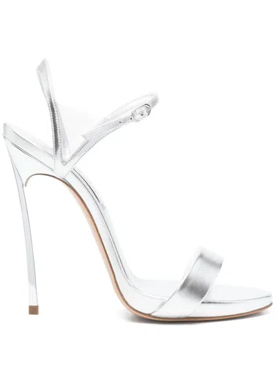 Casadei 130mm Marta Sandals In Silver