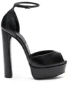 Casadei Flora Leather Platform Sandals - Woman Platforms Black 38 In Black