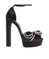 Casadei Julia Satin Platform 140 In Black