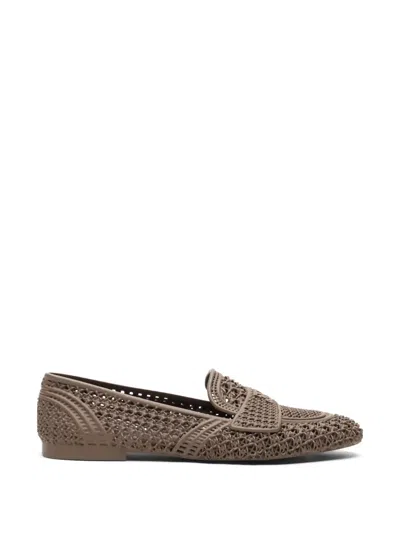 Casadei 3d-printed Loafers In Brown