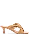 Casadei 50mm Dama Sandals In Brown