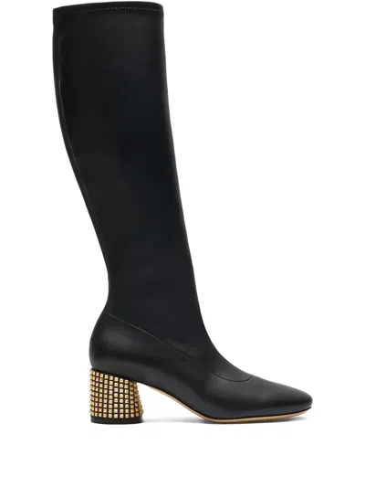 Casadei ロングレザーブーツ 50mm In Black