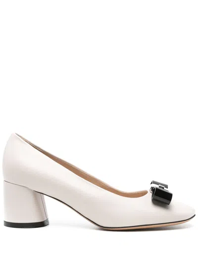 Casadei 55mm Bow-detail Pumps In Beige