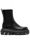 Casadei 60mm Leather Ankle Boots In Black
