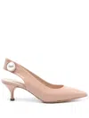 Shop Casadei 70mm Julia Pumps In Neutrals