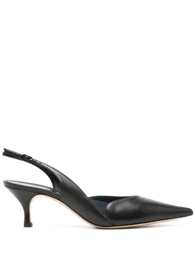 Casadei 70mm Leather Pumps In Black