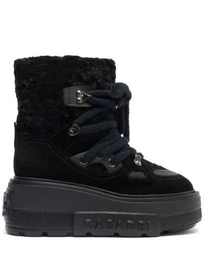 Casadei 70mm Skipass Nexus Boots In Black