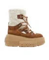 Casadei Nexus Skipass Faux Fur - Woman Xxl Sole Sella And White 39 In Brown