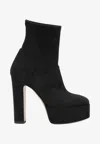 Casadei 80 Pull-on Ankle Boots In Black