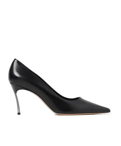 Casadei 80mm Superblade Pointed-toe Stiletto Pumps In Black