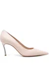 Casadei 80mm Superblade Pumps In Pink