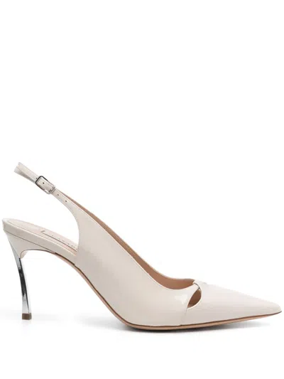 Casadei 90mm Blade Pumps In Neutrals