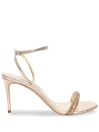 Casadei 90mm Blade Stratosphere Sandals In Nude