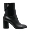 Casadei 90mm Block-heel Leather Boots