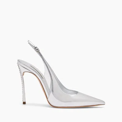 Casadei Alice Superblade Slingback - Woman Pumps And Slingback Silver 38.5