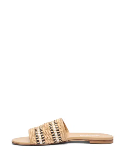 Casadei Amalfi Flat Sandals In Neutral