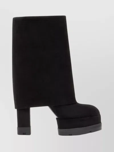 CASADEI ANKLE BOOTS WITH PLATFORM AND BLOCK HEEL