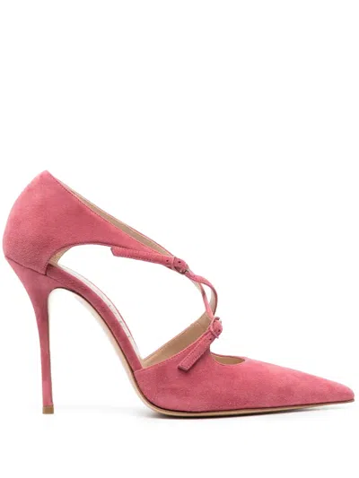 Casadei Anna 105mm Heeled Pumps In Pink