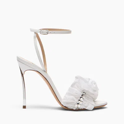 Casadei Annabel Heeled Sandals In White