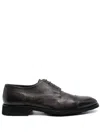 Casadei Anticato Leather Brogues In Brown
