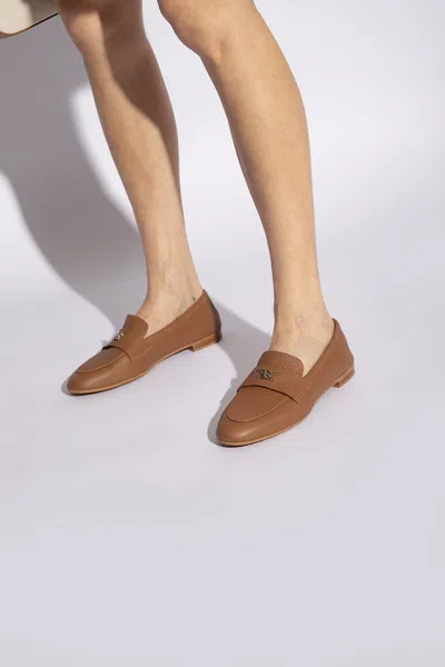 Casadei Antilope Leather Loafers In Brown