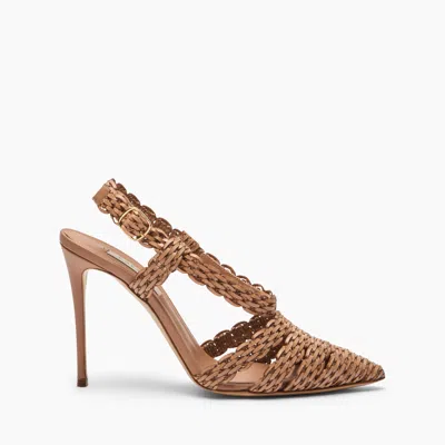 Casadei Avenida Slingback Pumps In Brown