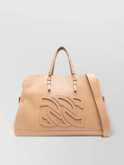 CASADEI AVENUE PARK LEATHER TOTE BAG