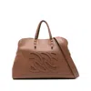Casadei Park Avenue Leather Handbag In Brown